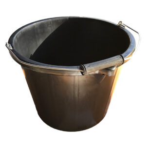 Bucket 10L / 2 Gallon Black – Durable Feed & Water Bucket for Horses, Livestock & Farm Use