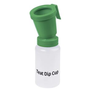 Teat Dip Cup with Non-Return Nipple 300ml – Udder Disinfection for Dairy Cows, Goats & Sheep