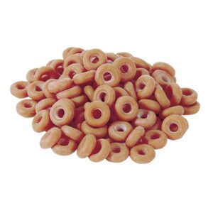 Castrating Bands Orange – 100 Pack Livestock Castration Rings for Calves, Lambs & Goats