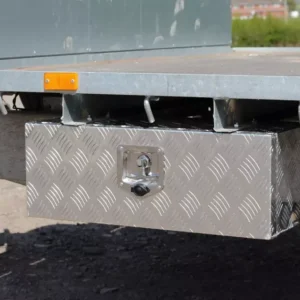 Aluminium Tie Down Strap Storage Box for Ifor Williams Trailers