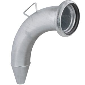 Slurry Bauer Fitting 90° Bend 6" Female Over Hedge Adapter For Slurry Tanker
