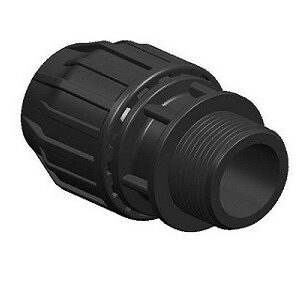 MDPE Water Pipe Male Adaptor 20mm x 1/2" – High-Quality Compression Connector