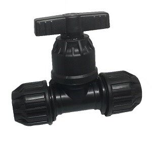MDPE Water Pipe Stop Tap 20mm x 20mm – High-Quality Compression Connector