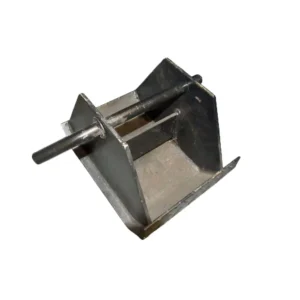 Tractor Trailer Skid 10 x 8.5 Inch Heavy Duty Support Foot 5/8" Pin 8" Clearance