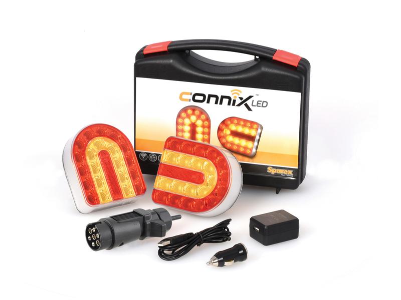 Sparex Connix Wireless Magnetic LED Trailer Lights Kit CAN Bus Rechargeable