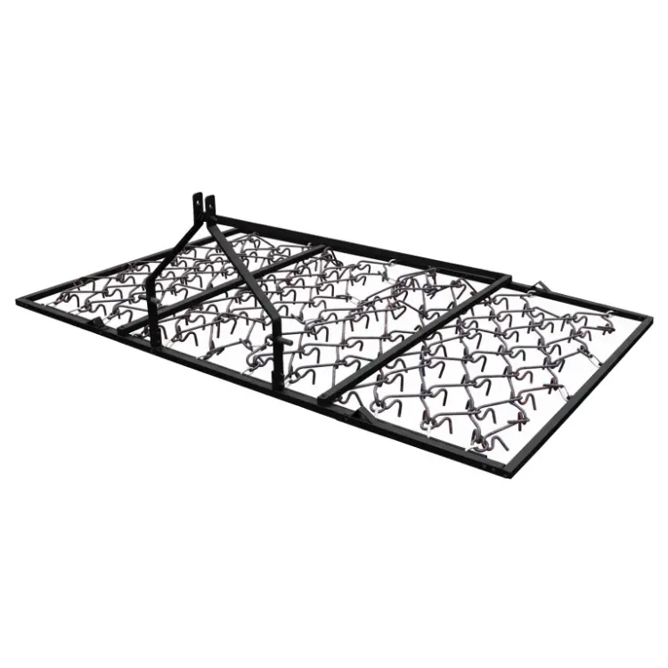Grass Harrow Folding Frame 10FT Drag Harrow Reversible Mat Cat 1