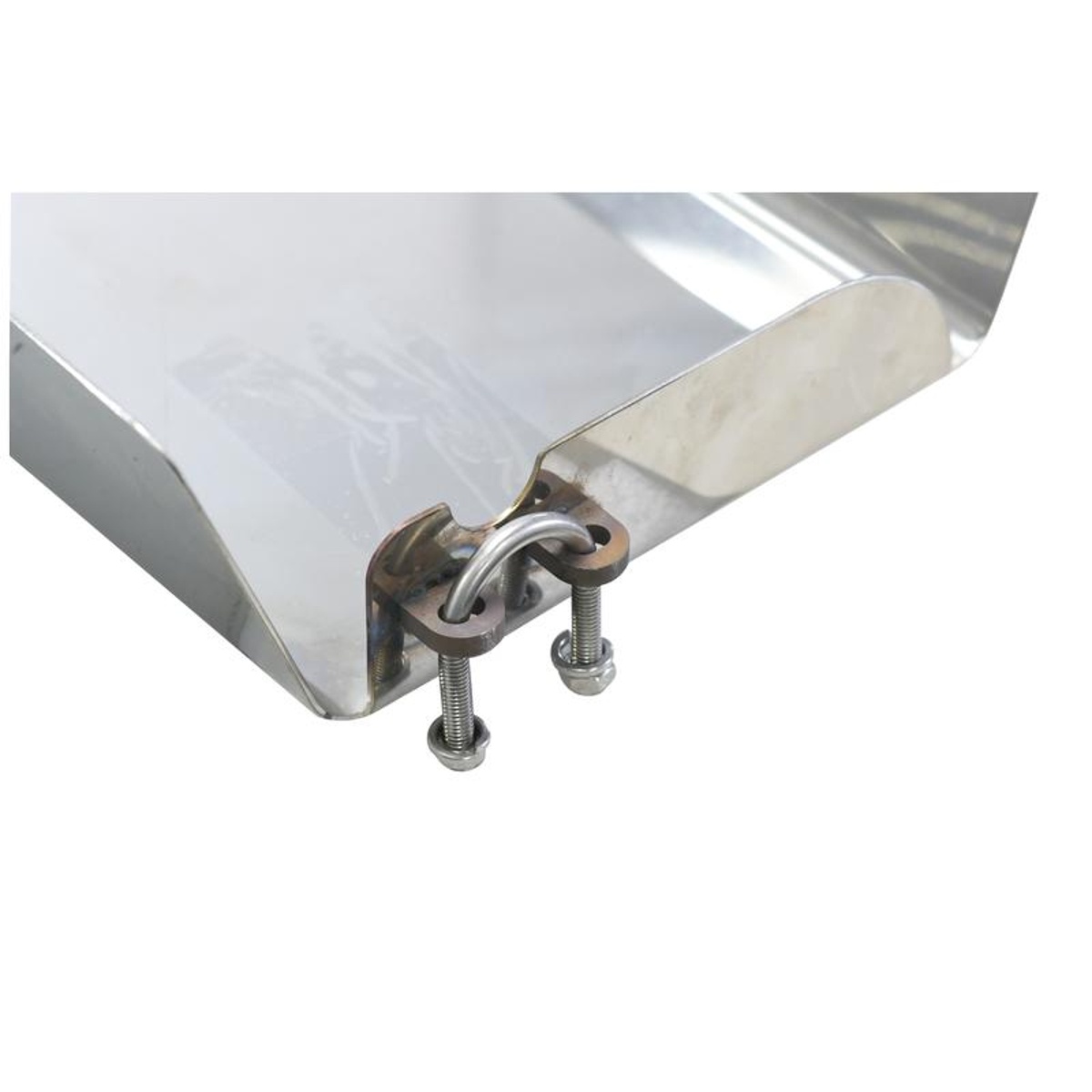 Heavy Duty Stainless Steel Tractor Mirror Guard Pair โ Massey Ferguson 8s โ Lower Offset Clamp - Image 5