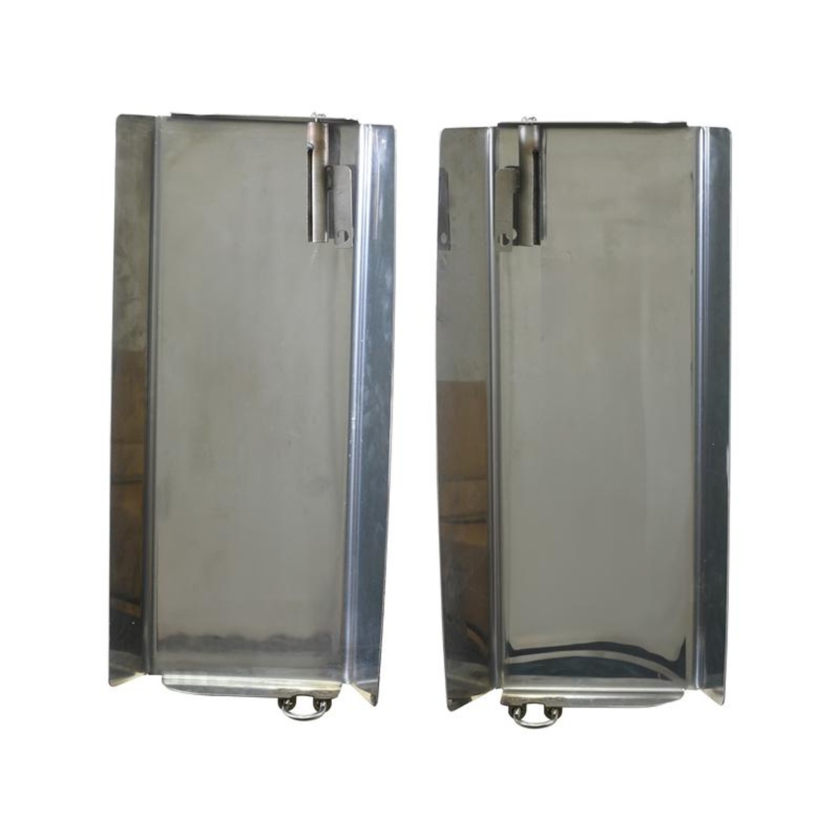 Heavy Duty Stainless Steel Tractor Mirror Guard Pair โ Massey Ferguson 8s โ Lower Offset Clamp - Image 2