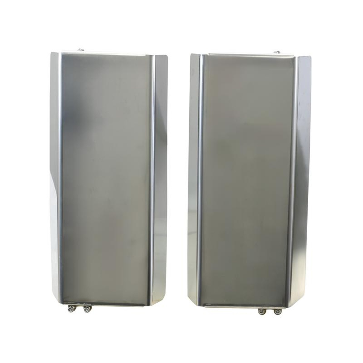 Heavy Duty Stainless Steel Tractor Mirror Guard Pair โ Massey Ferguson 8s โ Lower Offset Clamp