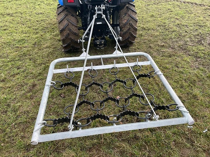Small Holder Grass Harrow Frame 1440x1280mm Cat 1 3 Point Paddock Harrow - Image 2