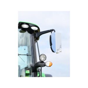 Heavy Duty Stainless Steel Tractor Mirror Guard Pair – Centre Clamp Fit | Claas, Fendt, John Deere, Valtra